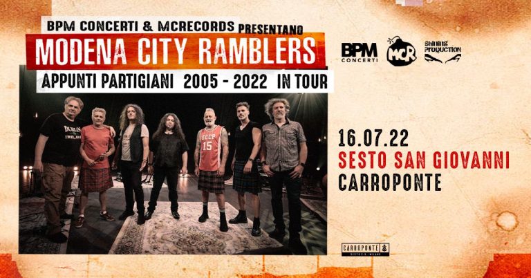 Modena City Ramblers 16 luglio 2022 Carroponte Sesto San Giovanni Milano