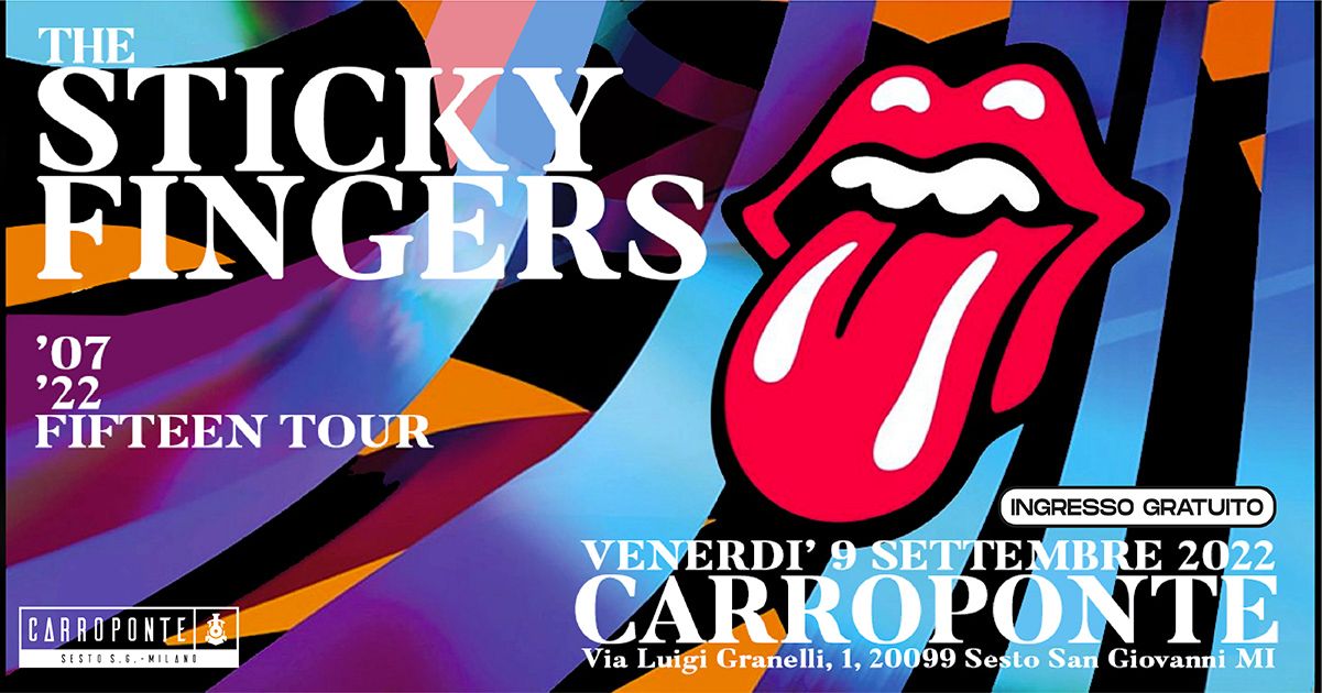 The Sticky Fingers tributo Rolling Stones venerdì 9 settembre carroponte Sesto San Giovanni
