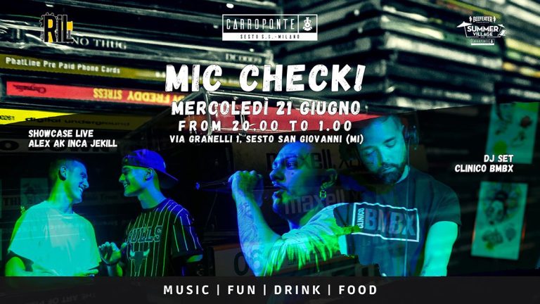 MIC CHECK | BEEFEATER CARROPONTE SUMMER VILLAGE