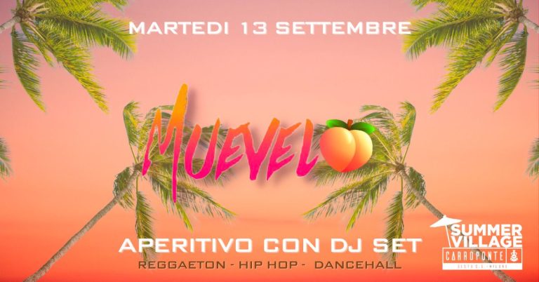 Muevelo aperitivo 13 settembre carroponte Sesto San Giovanni Milano