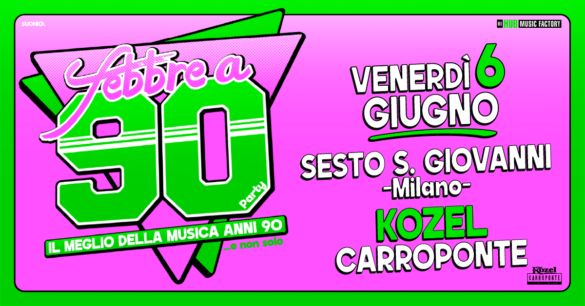 febbre a 90 Kozel carroponte 6 giugno 2025
